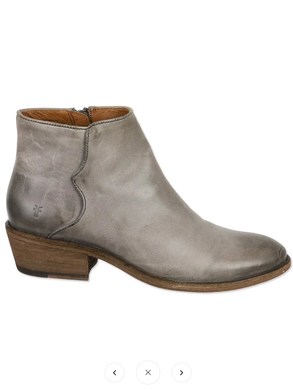 Frye Carson Piping bootie in Graphite gray color Size 9